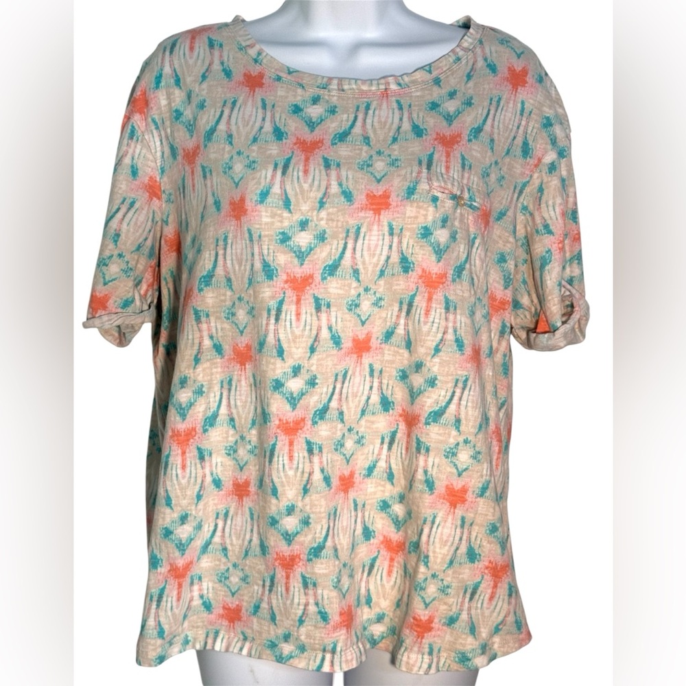 Westbound Pink and Green T-Shirt size large